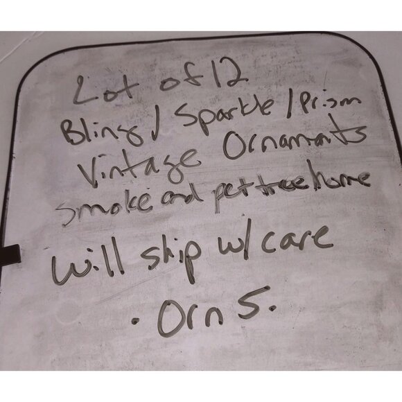 Set Of 12 Glittery Christmas Ornaments - Snowflakes Balls & Angel Decorations - Picture 16 of 16